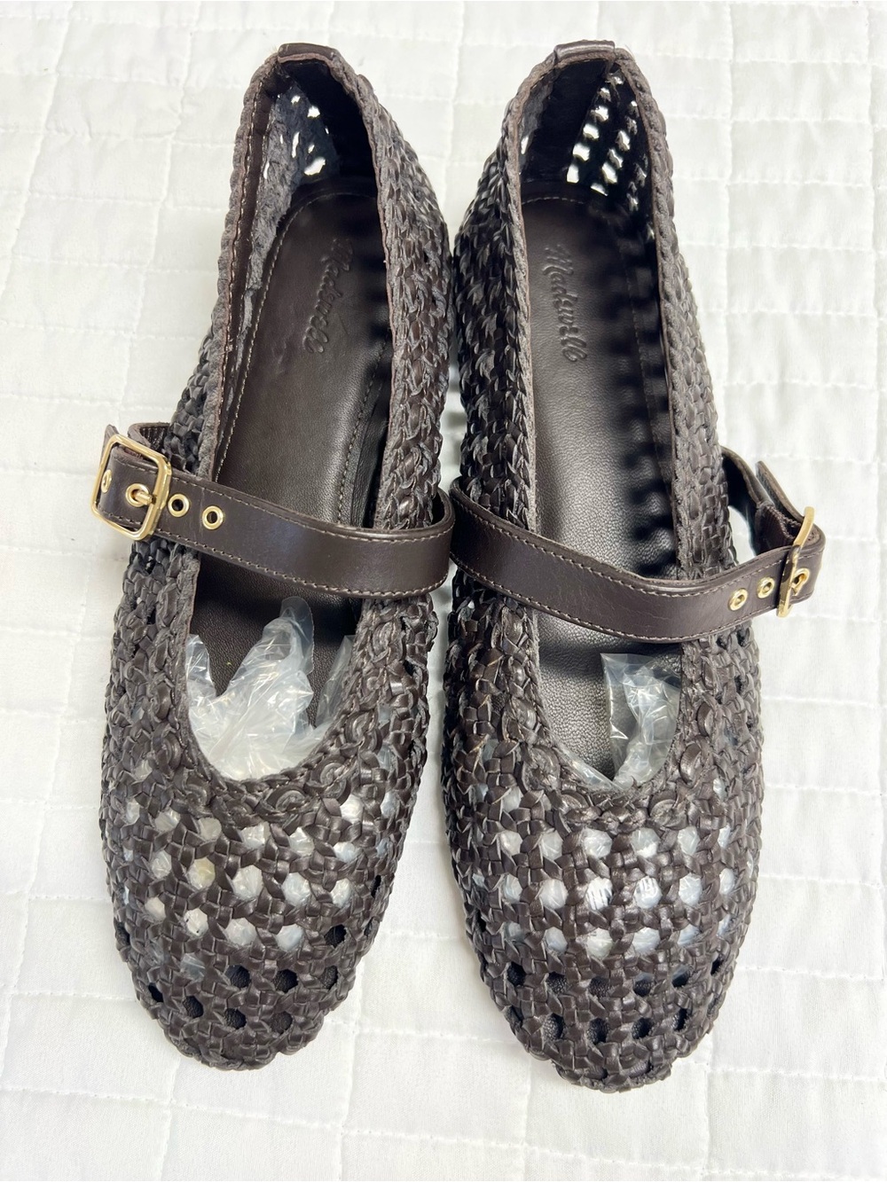 Madewell The Remy Mary Jane Flat in Dark Carob Size 8 NWOB - Picture 10 of 12